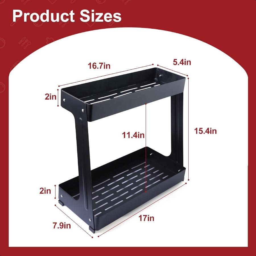 

Органайзер для специй 2-ярусный металлический органайзер для кухонной столешницы полка для хранения приправ с бортиком кухонный под шкаф и United States