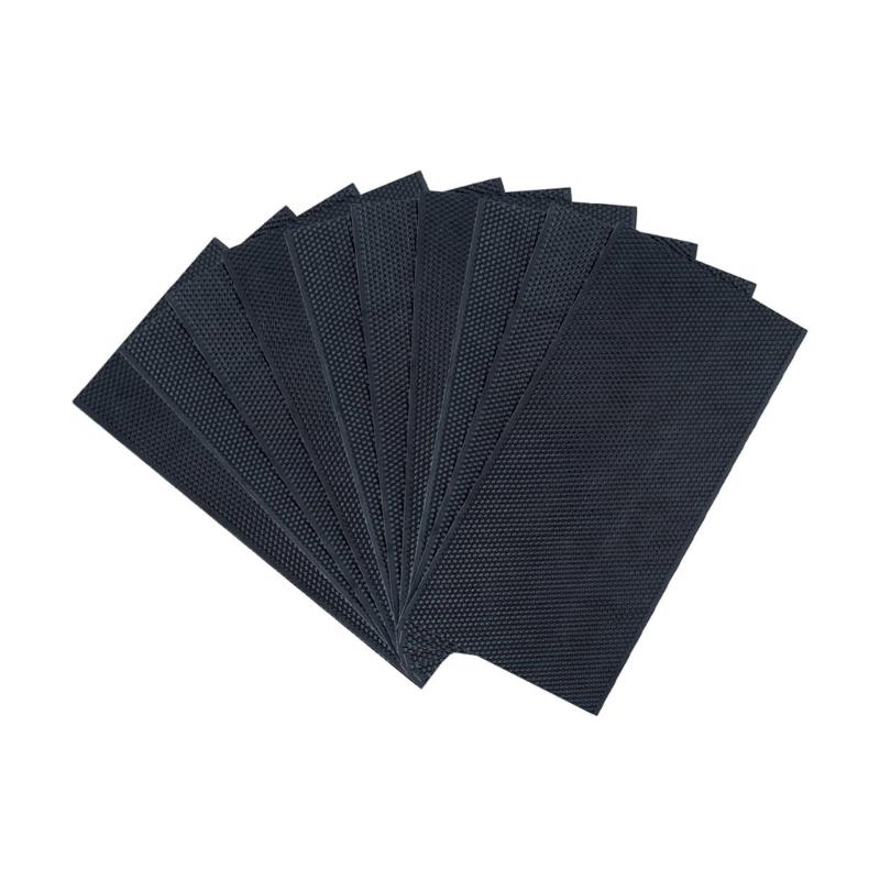 Pack of 10 Wax Coated Plastic Bees Hives Substructure Sheets for Enhancing Durability and Water Resistance in Humid Beekeeping Environment чёрный