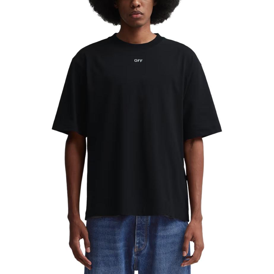 Off-White Tomboy T-Shirt Black Women Tops Black White OWAA072R20H840951001