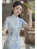 2024 Spring/Summer Elegant Breathable Lace Cheongsam Dress