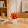Simulated Small Potted Plant Maintenance-Free Realistic Autumn Leaves Mini Fake