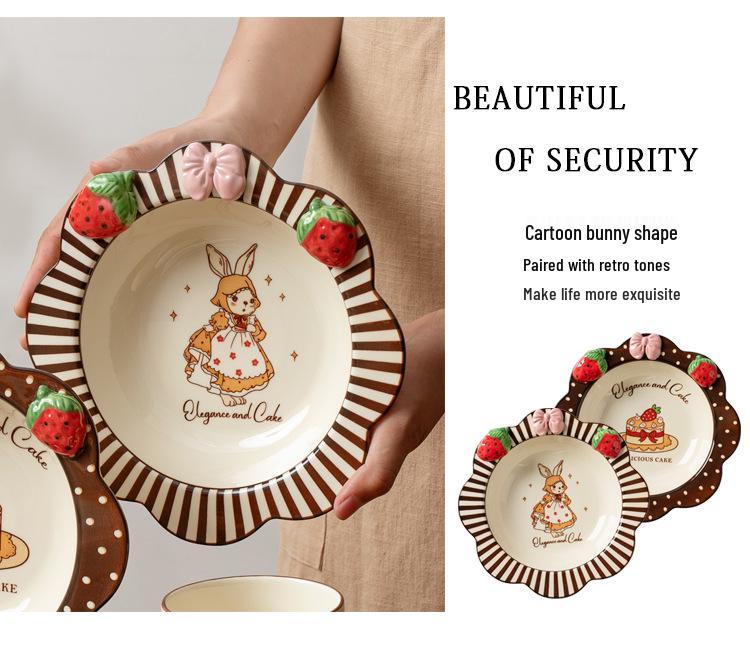 Sophie Rabbit Wedding Gift Tableware Set: Bowl, Plate, Dish for Bride's Engagement or Housewarming