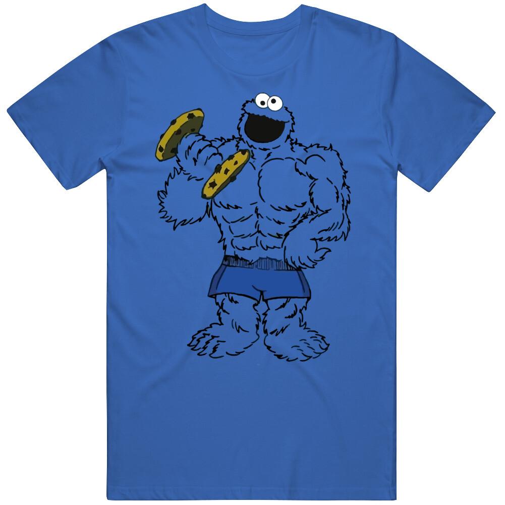 

Ripped Buff Cookie Monster T Shirt Mens Womens Tees Top XL