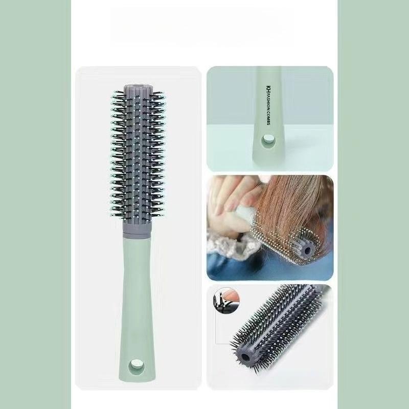 Black and Gold Anti-Static Hair Brush Set with Massage Function for Curly Hair Care