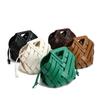 B's Woven Triangle Magnetic Buckle Crossbody Tote - Versatile Handbag for Women and Mothers