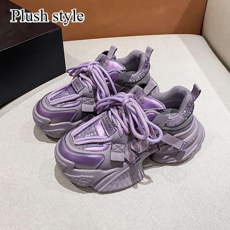 

Женские осенне-зимние кроссовки на мягкой подошве в стиле «папины кроссовки», легкие, на толстой подошве, увеличивающие рост, повседневные спортивные кроссовки 38