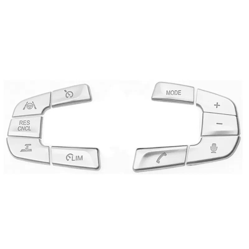 Chrome Car Steering Wheel Switch Button Cover Trim For BMW 5 X3 G30 G38 G01 2018- Interior Inner Auto Para Sticker Carro Set