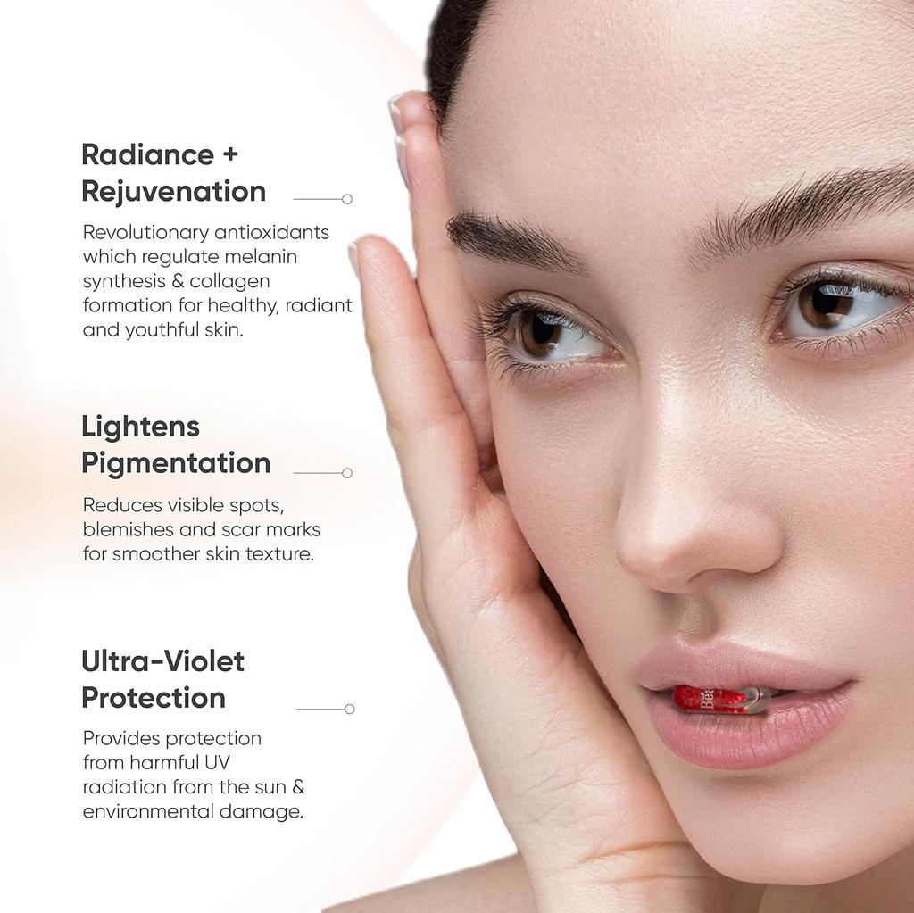 Beautywise Glutathione with NAC - 500mg I Dual Action Skin Brilliance| For Skin Brightening and Glow, 60 Veg Capsules (Pack of 1)