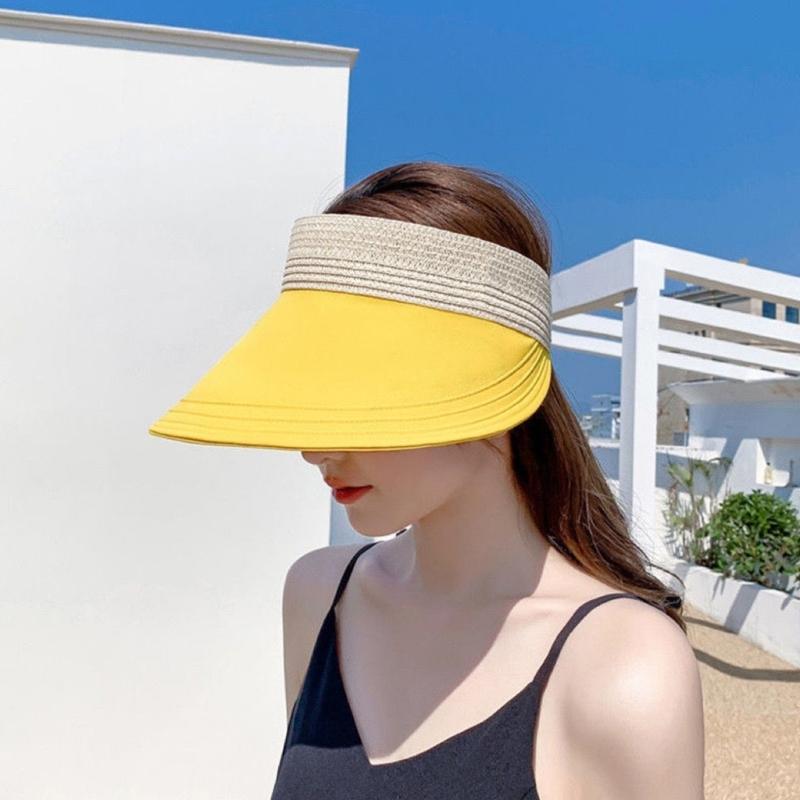 Beach Visor Summer Sun Hat Golf Cap Straw Sun Visor Golf Visor Women Visor Hat