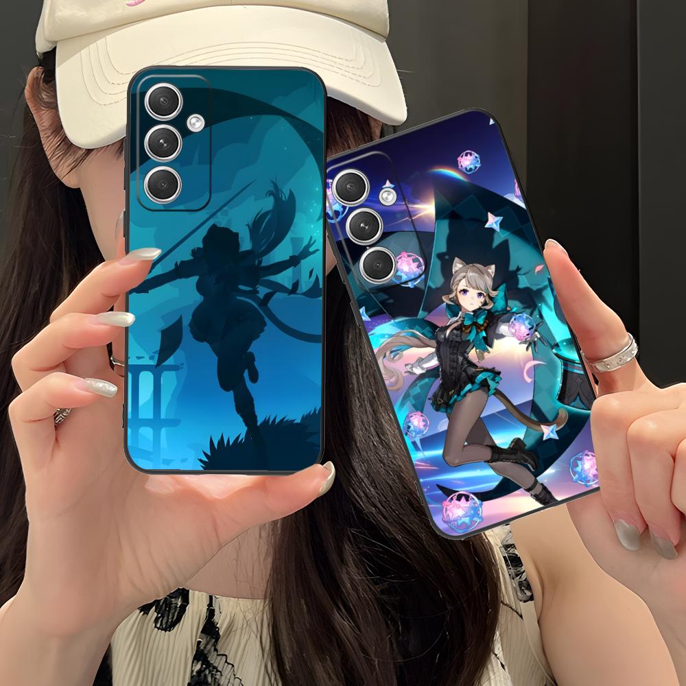 Game GI Lynette Matte TPU Mobile Phone Case for Samsung Galaxy S26 S25 S24 S23 S22 S21 S20 Note20 Plus FE Ultra Colorful Cover