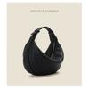 All-matching Croissants Authentic Leather Dumpling Bags Women's Top Layer Cowhide Commuting Shoulder Large Capacity Niche High-quality Feel