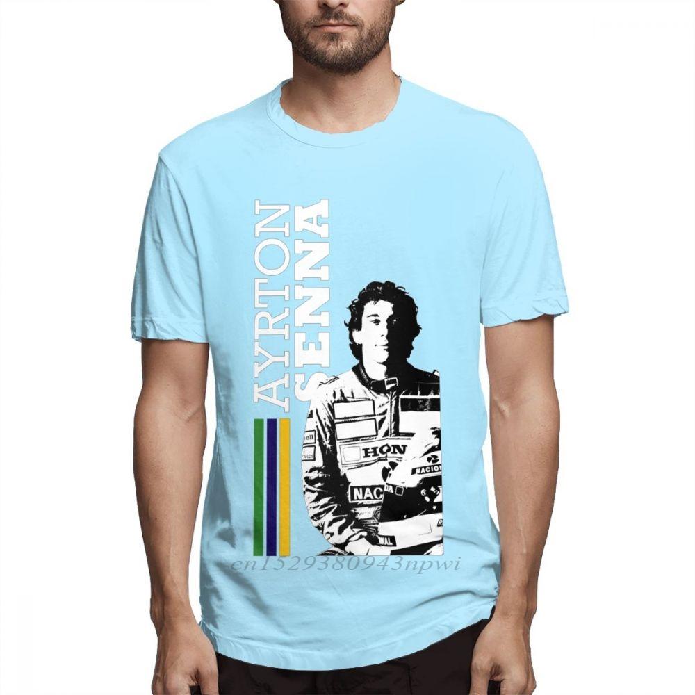 Car Fans Ayrton Senna T Shirt For Unisex 2020 New Arrival Unisex Quality Short Sleeve Cotton Xs3xl Tshirt Slim Fit Streetwear