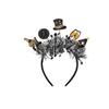 Party Decoration Christmas New Year Headpiece Star/Crown Glitter Hair Hoop  New Year Dress Up