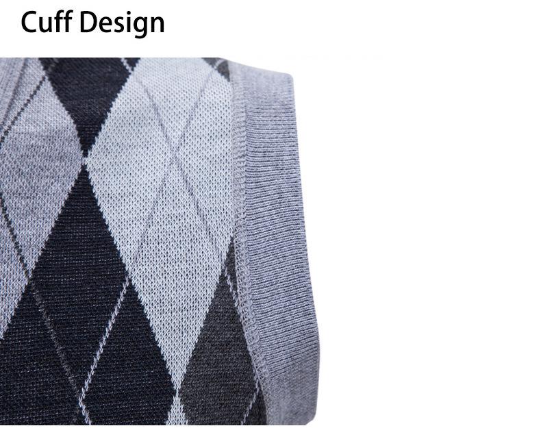 Men's Sleeveless Fleece-Lined Knit Cardigan: Autumn/Winter Plus Size Loose Fit Sweater