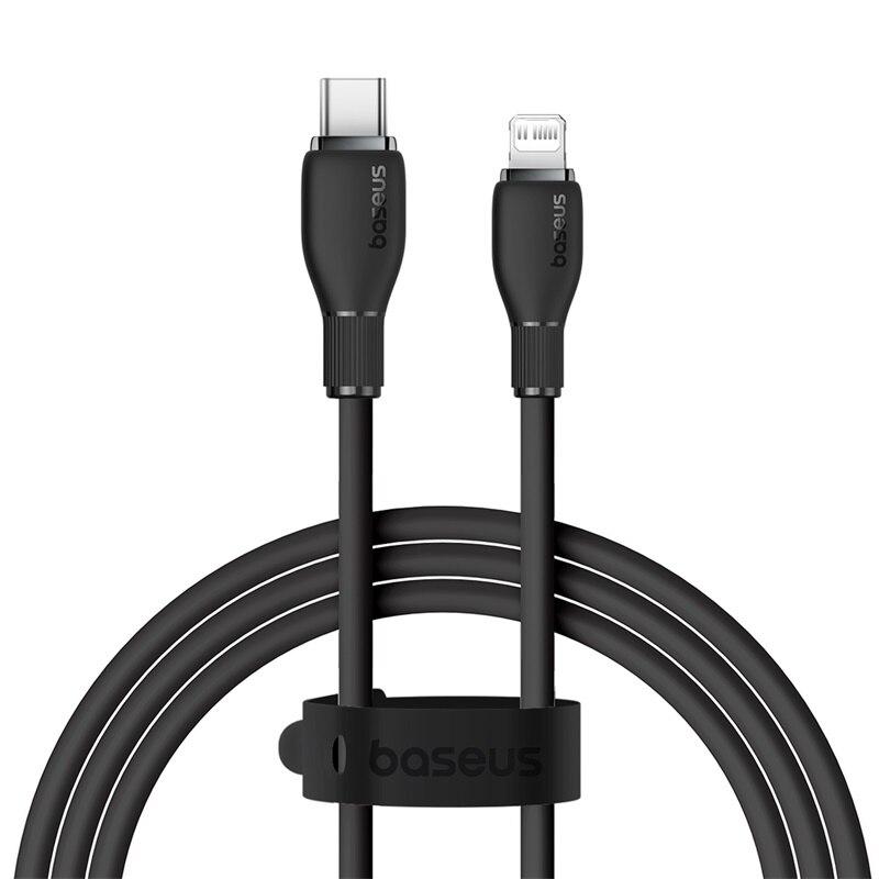 Cavo Baseus TPE da 20W USB C per 14 13 12 11 Pro Max XS Cavo di Ricarica Rapida Tipo C a Lightning Cavo Dati per iPad Macbook