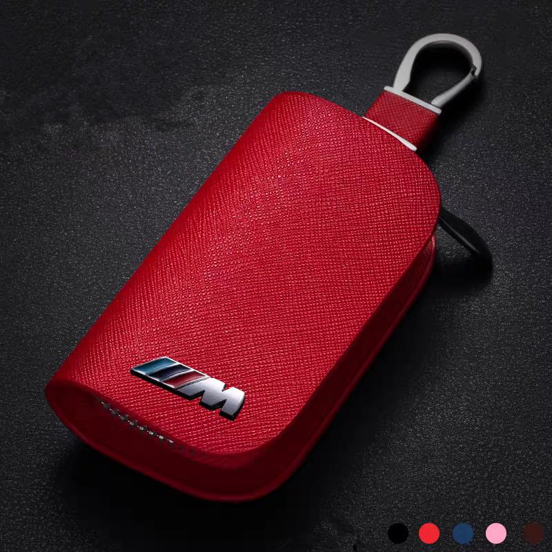 

Leather Car Key Case Cross Pattern Car Key Cover Key Holder for BMW X1 X3 X5 E39 E46 E90 F20 E60 F30 E36 F10 E87 Accessories