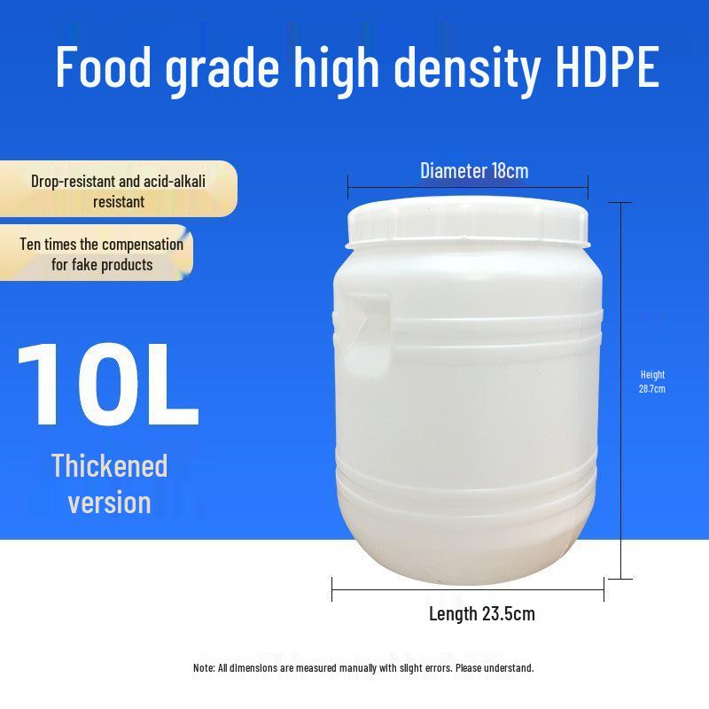 Multifunctional Square Food Grade Plastic Bucket: Composting, Water Storage, Fermentation, Oil Drum, Honey Seal, Chemical Use.