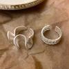 Niche Wave Skirt Ring Minimalist Blogger-Approved Open Finger Ring Stylish Unique Design Statement Jewelry for Women