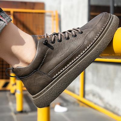 Mode Vente Chaude Chaussures Décontractées en Cuir pour Homme Classiques Outdoor Antidérapantes Chaussures de Ville à Lacets Chaussures Oxford pour Homme Polyvalentes Chaussures de Marche