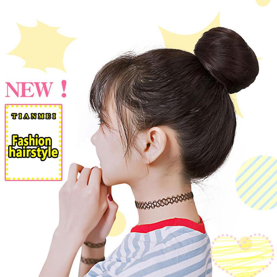 Synthetic Donut Roller Elastic Blonde Bun Hair Chignon Synthetic Donut Roller Hairpieces Heat Resistant Hair
