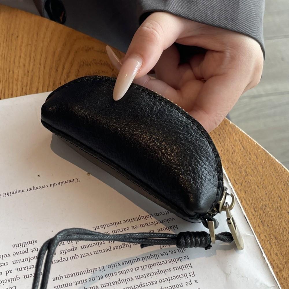 Multifunctional Car Key Bag Genuine Leather Small Coin Purse Practical Mini Storage Bag  Unisex
