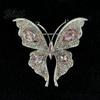 Long-lasting Brooch Women Butterfly Shape Dazzling Rhinestone Inlays Suit Lapel