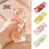 Transparent Fruit Strip Toy Clear Bar Squeeze with Fake Inside, Stress Relief Shapeable Stick Sensory Toy, Figdet for Home Office School Focus