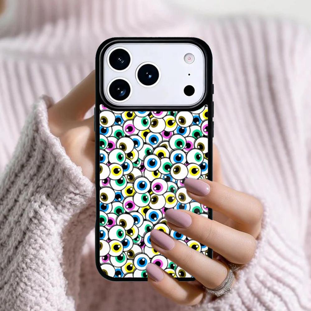 VERRÜCKTES AUGAPFEL-MUSTER Handyhülle Für Apple iPhone 17 Air 16E 15 14 Plus 13 12 11 Pro Max Mini Funda Cover