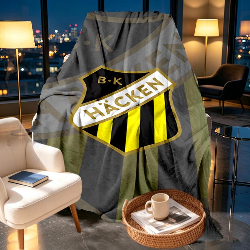BK Hacken Print Blanket - Soft & Comfortable, for Bedroom, Travel, Sofa, Home Decoration - Birthday Christmas Gift for Friend