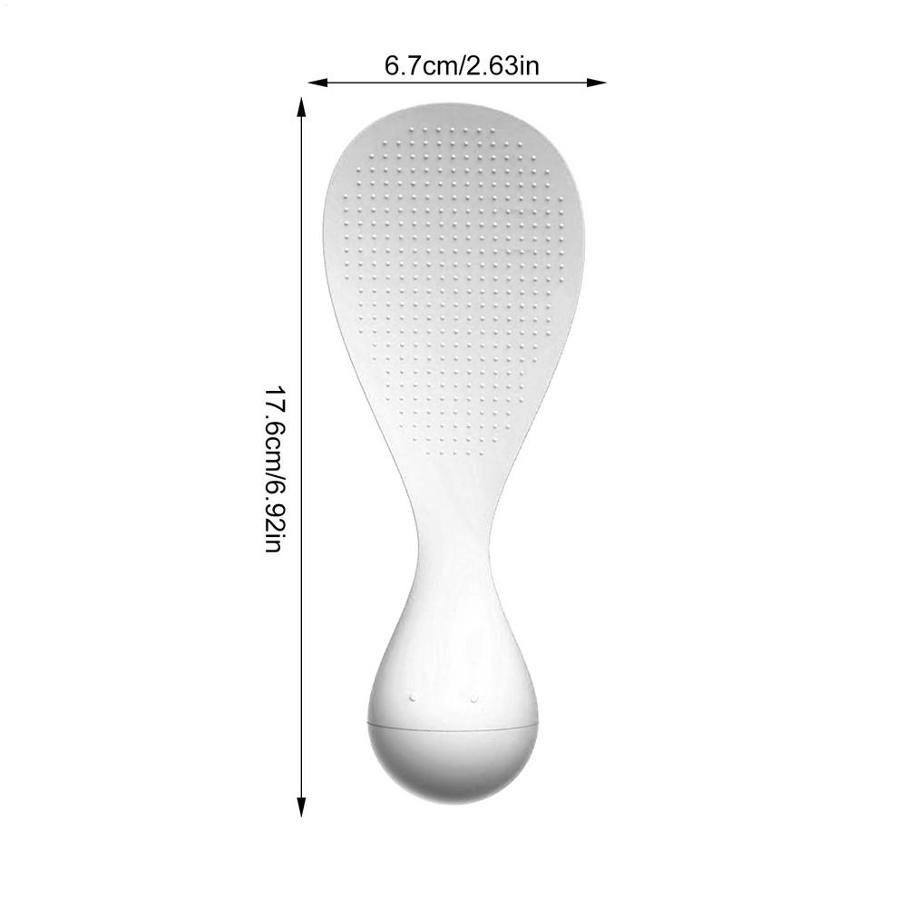 1Pcs Rice Spoon Non-stick Cooking Spoon Anti-scalding Pot Rice High-temperature-resistant Spoon Durable Kitchen Gadgets белый