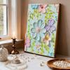 DIY Pearl Painting Set Colored Flowers Pattern Home Decoration Handmade Sticky Diamond Creative Canvas Pearl Art Painting Crafts Perfect Gift