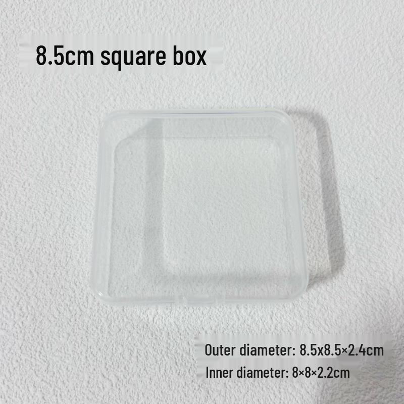 Compact Makeup Powder Puff Storage: Round & Square Plastic Boxes