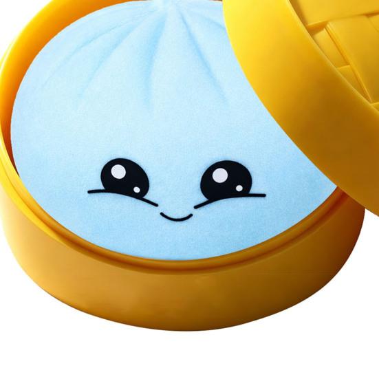 Cute Steamed Bun Squeeze Toy Realistic Soft TPR Fidget for Stress Relief Non-Sticky Slow Rebound Decompression Gadget for Kids Adults