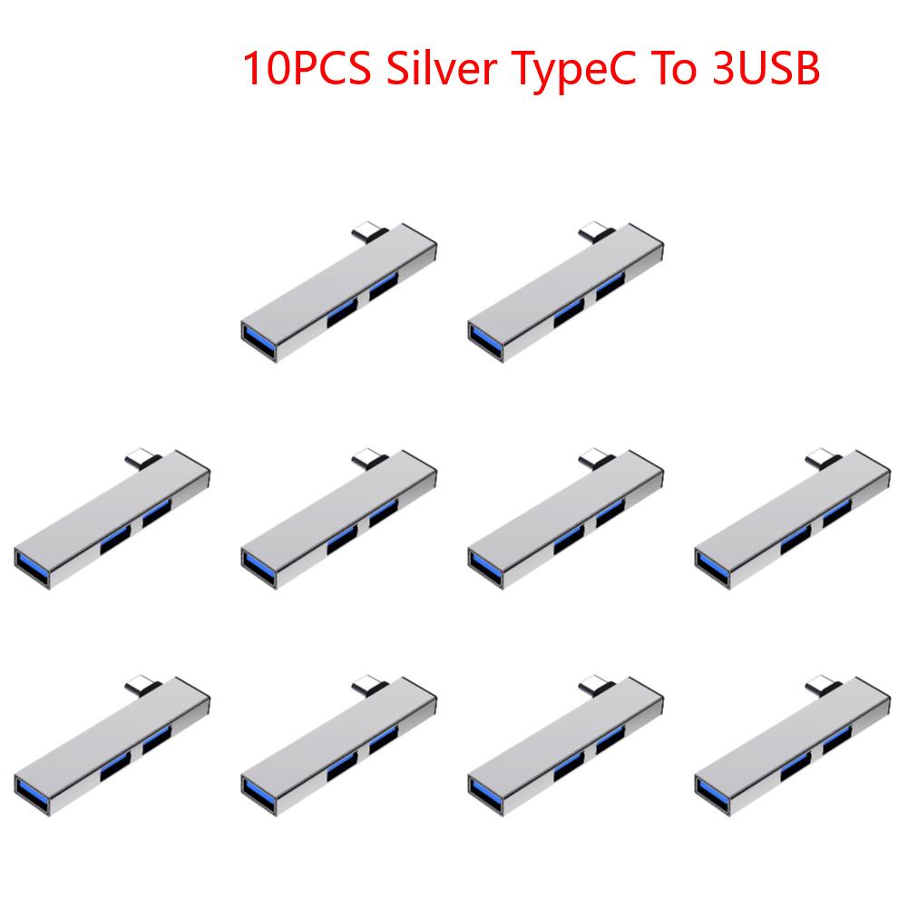 3 In 1 USB Splitter Hub Speed 5.0Gbps 3 Port USB Docking Station OTG USB 3.0/Type-C 3.0 To 3 USB for PC Laptop Notebook