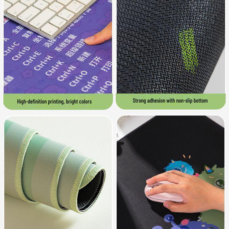Large Aesthetic E-sports Mouse Pad with Beautiful Design, Non-Slip and Thickened, for Boys and Girls