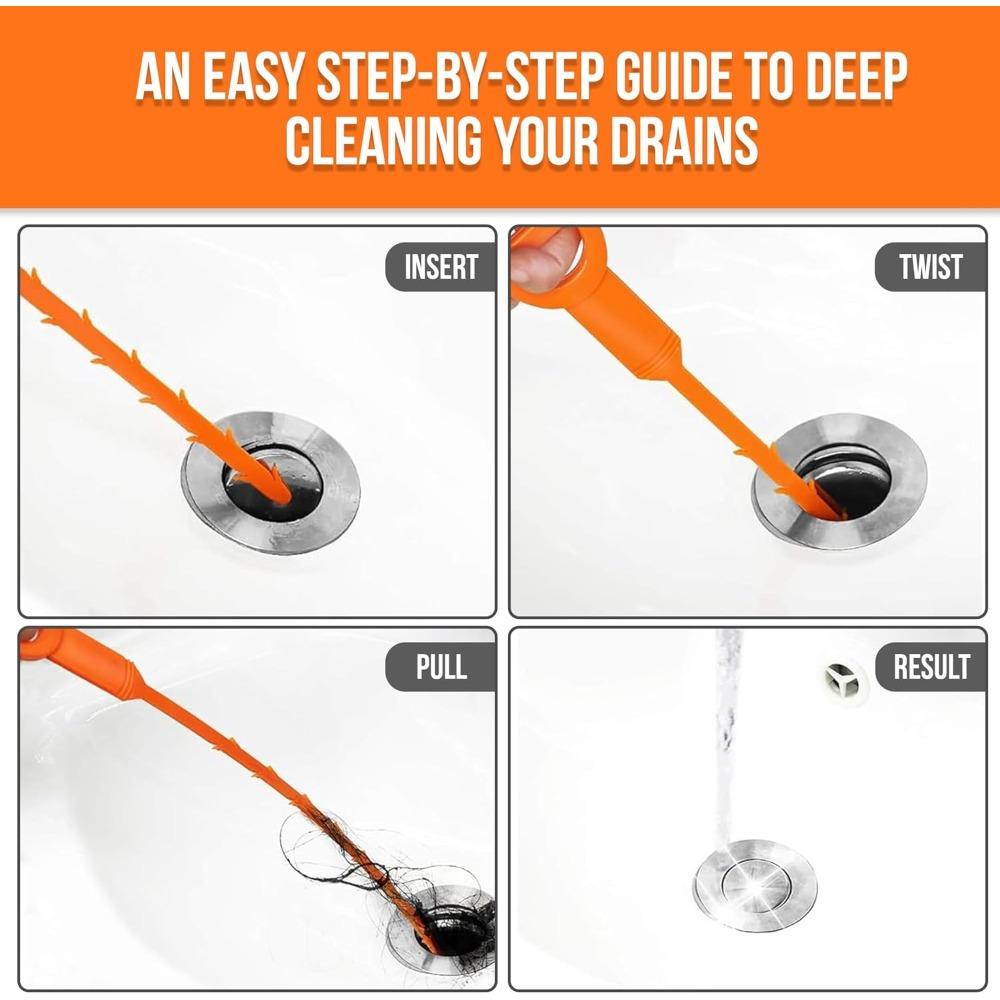 Creative sewer unclogging hook, hair hair floor drain unclogger, 50.5cm bathroom sink anti clogging cleaning hook