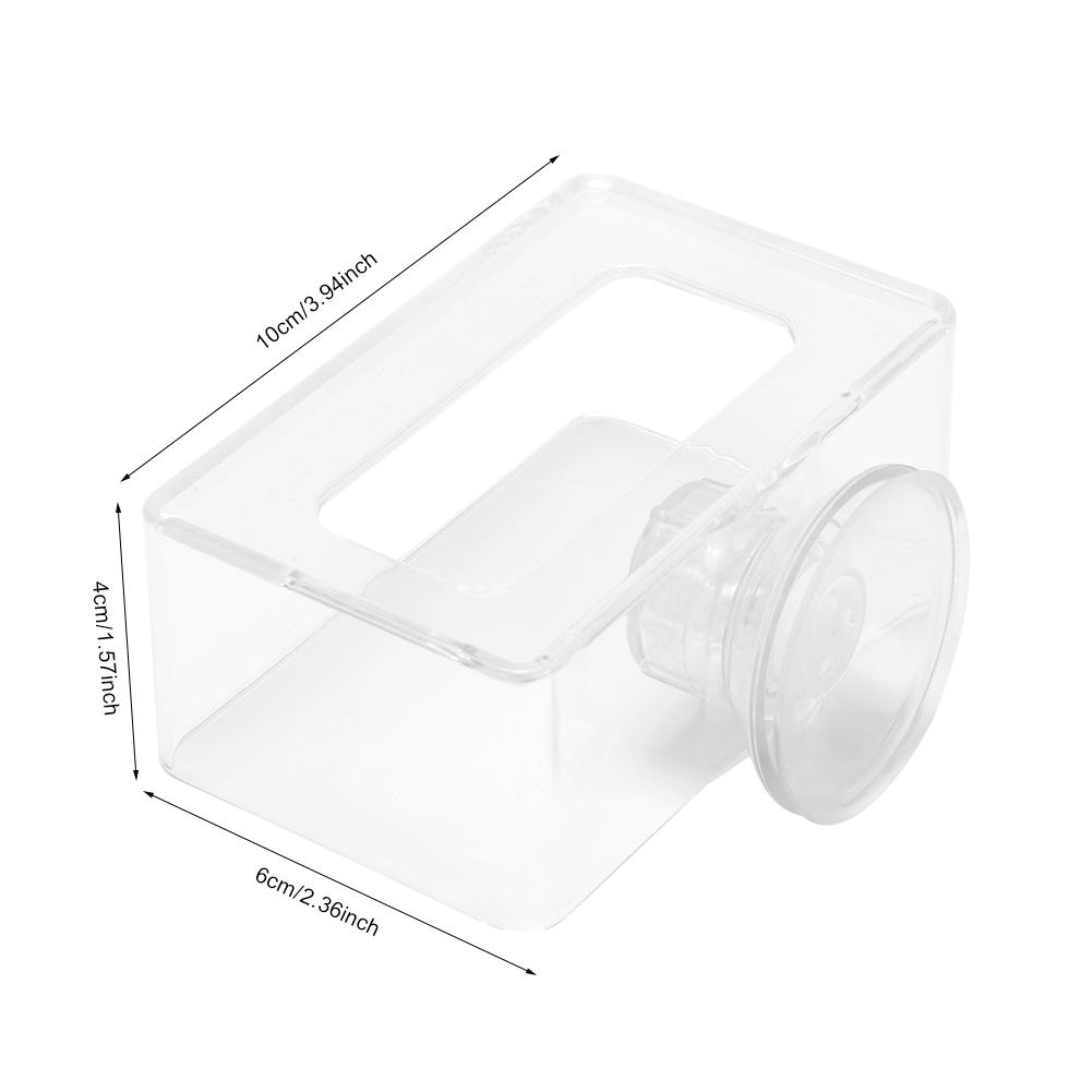 Acrylic Simple Installation Fish Food Feeder Feeding Ring for Fish Tank Aquarium with Suction Cup Less Than Br More