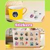 50 Skeleton Reading Books Graffiti Stickers Decorate Suitcase DIY Personalized Waterproof Stickers