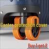Silent Suitcase Caster Covers – Anti-Slip & Durable Rubber Protection