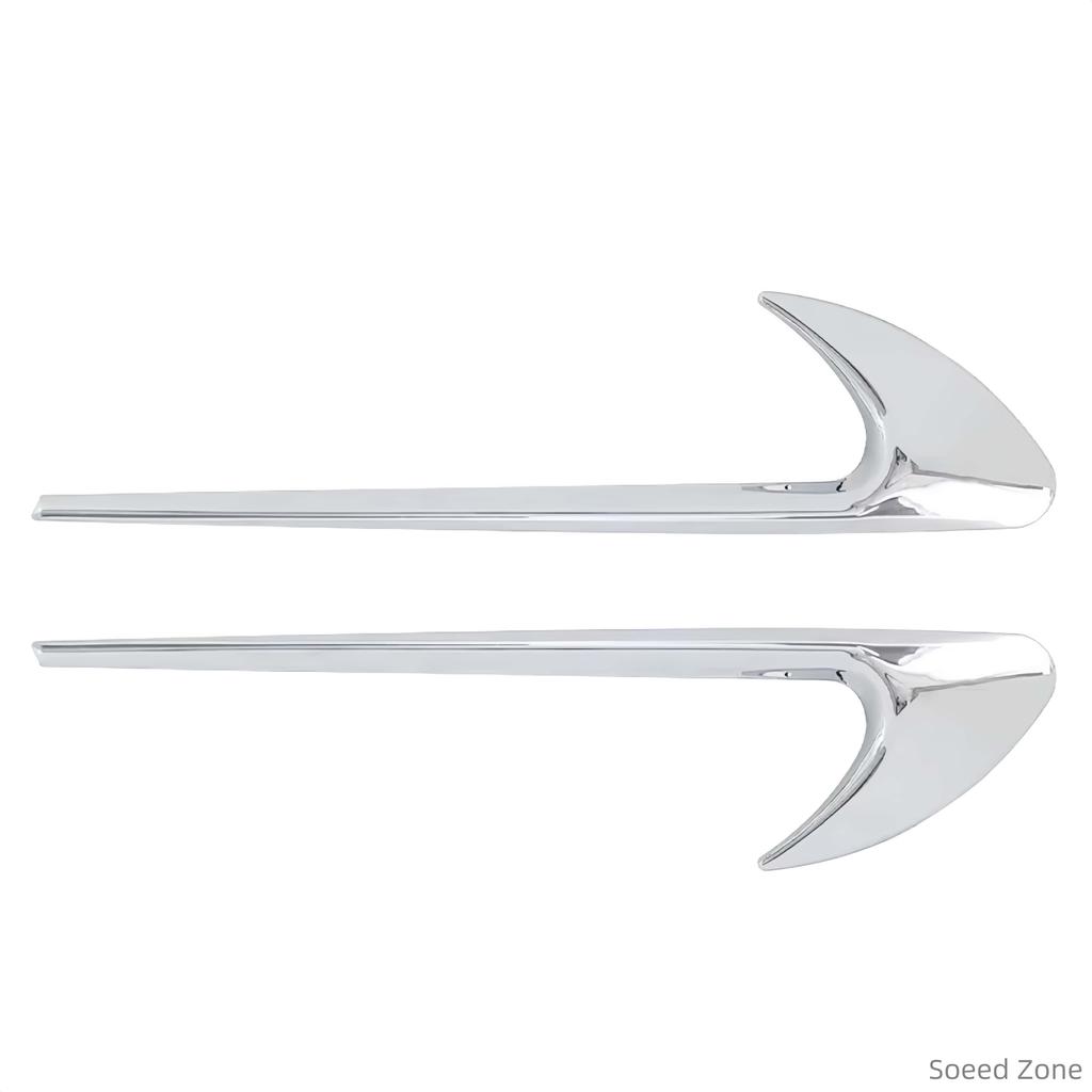 1Pair ABS Car Side Wing Fender Sticker Badge Emblem Decals