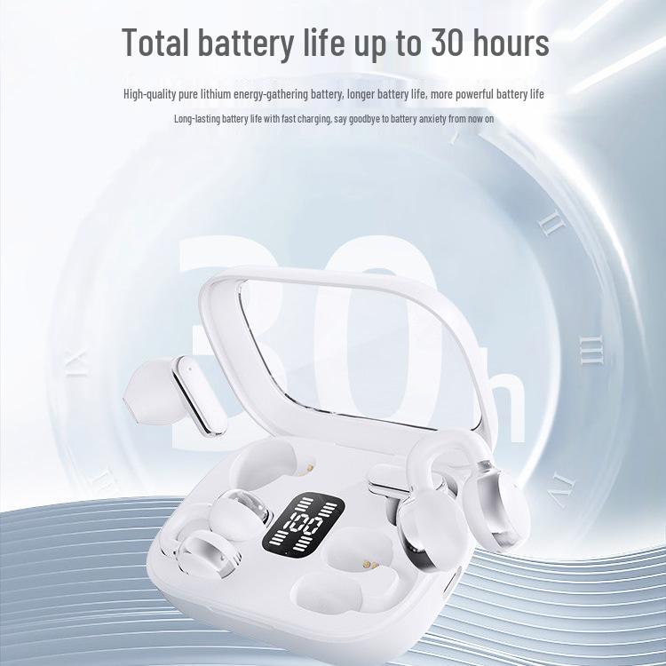 2026 Bluetooth Earphones: Wireless Ear Clip, Bone Conduction, Non-In-Ear, Dual Pair, Long Battery Life, Noise Reduction.