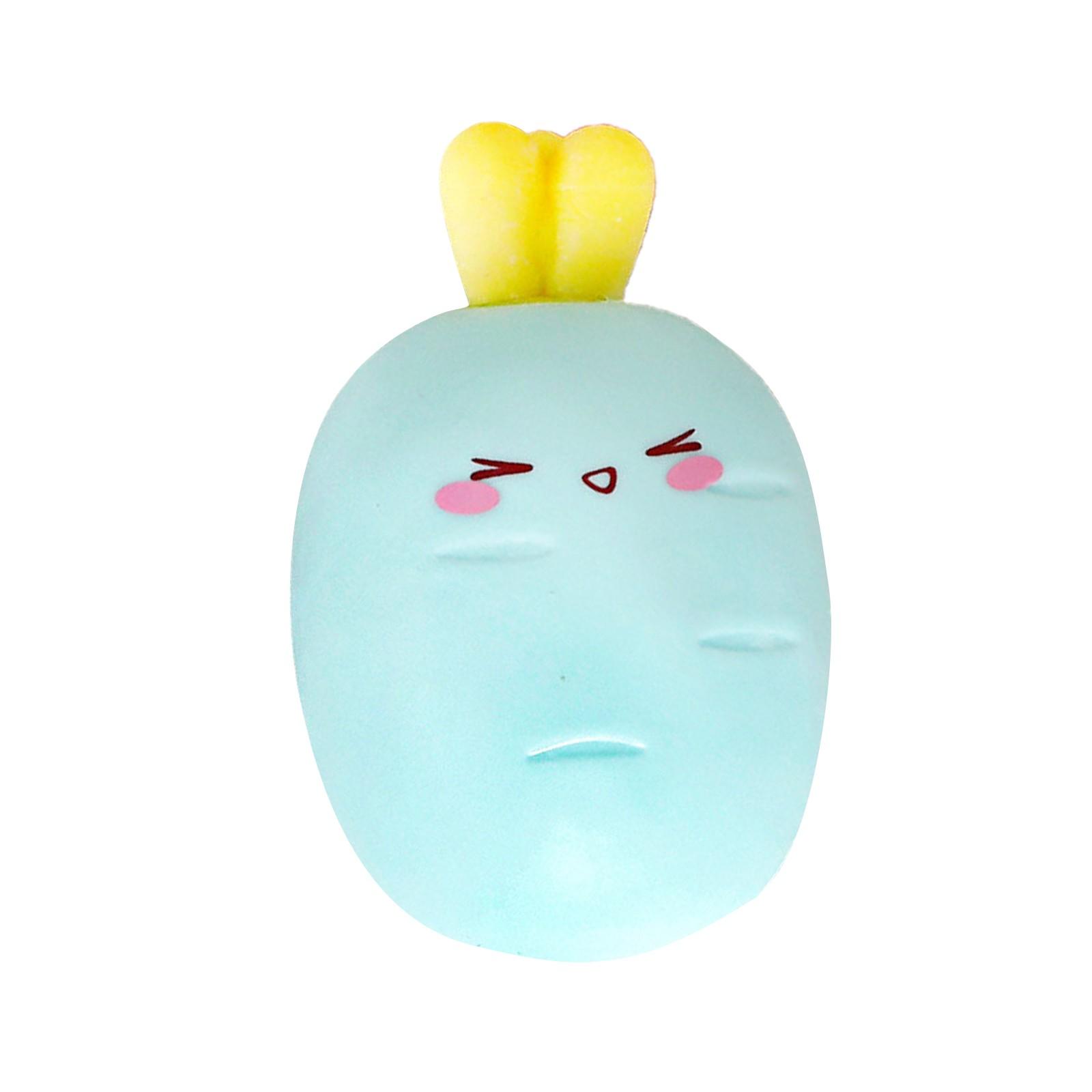 

Multicolor Cute 3D Carrot Decompression Toy Pinch Release Stress Vent Toys For Kids Gifts синий