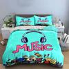 Music-Themed Educational Decor Set Soft Comfortable Duvet Cover Bedding Set Included 1*Duvet Cover & 2*Pillowcases, Gift
