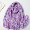 New Fashion Luxury Ladies Women Scarf Female Cotton Linen Shawl Tassel Four Seasons Versatile Floral Muslim Hijab 90*180cm