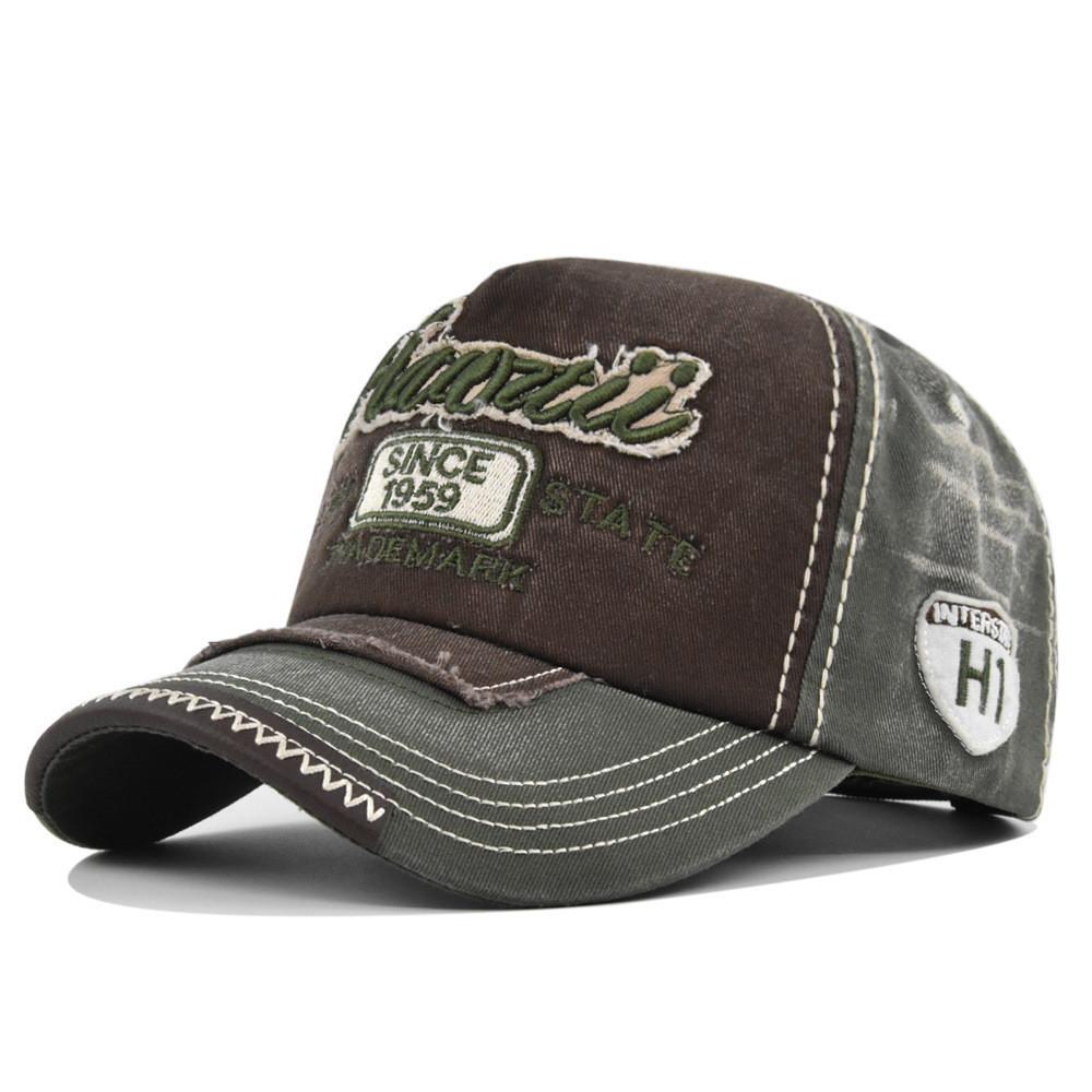 3d Cap Baseball Patch Cloth Embroidered Cap Vintage Color Wash To Make Old Visor