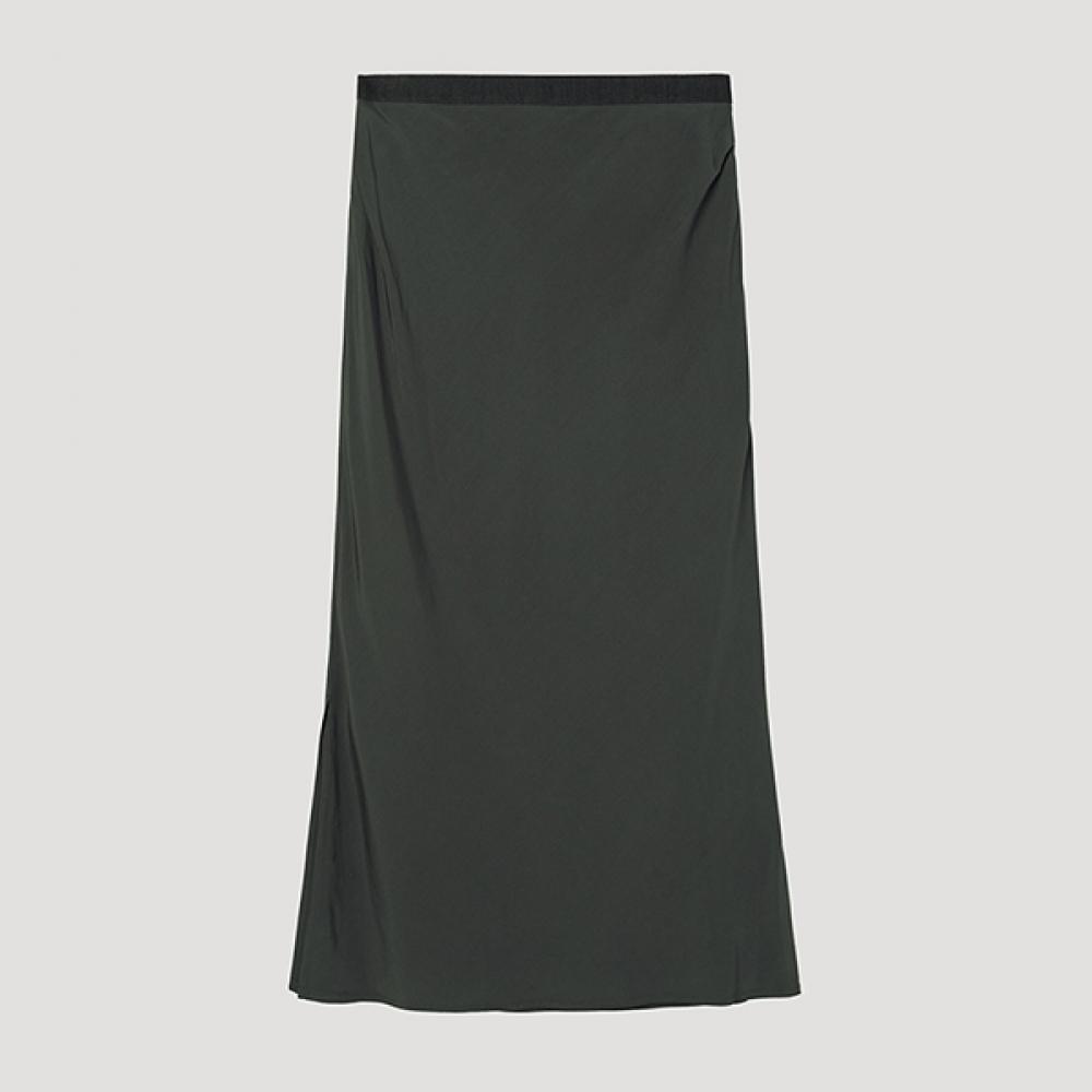 

[SHe S miSS] Back Banding H Line Long Skirt SwwSkp22070 cH charcoal/55
