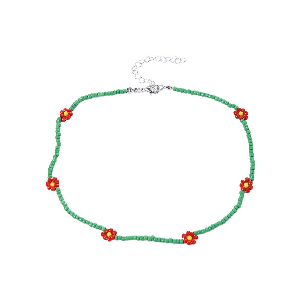 Cute New Women Jewelry Flower Party Necklace Daisy Beaded Chocker