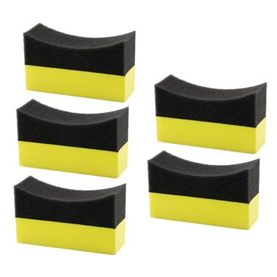 GreenHarbor Car Wash Sponge, Car Supplies, Car Sponge, Tire Car Pad, U Shape, Set of 5