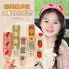 Kids Pastoral Style Floral Knitting Bangs Hairband Girl Broken Hair Finishing Hairband Sweet Headband Face Wash Hairpin