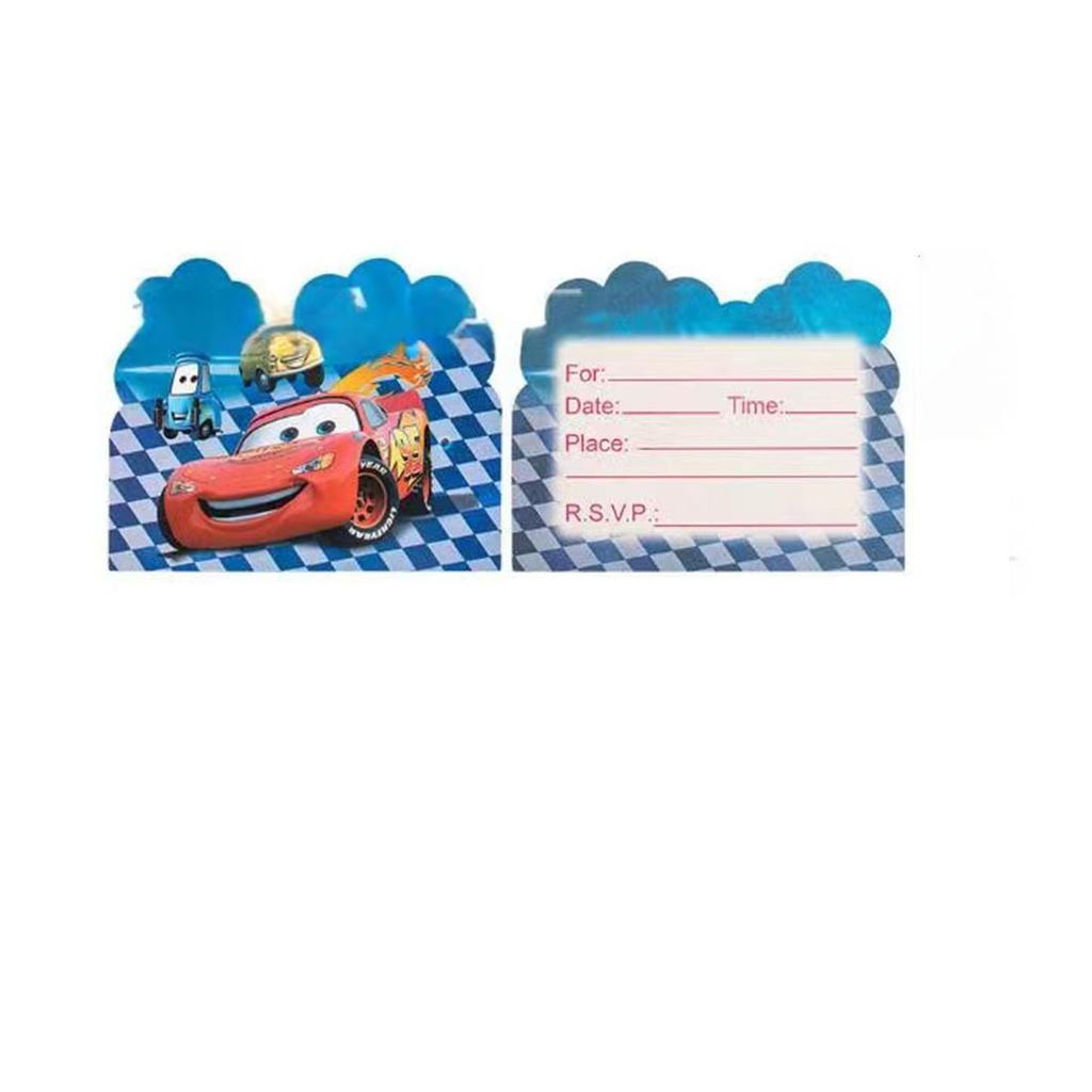 Płomień Samochód Urodziny Party Supplies Jednorazowa Zastawa Stołowa Talerzyki Papierowe Kubki Papierowe Ręczniki Papierowe Dekoracja Urodzinowa dla Chłopców Trójwymiarowa
